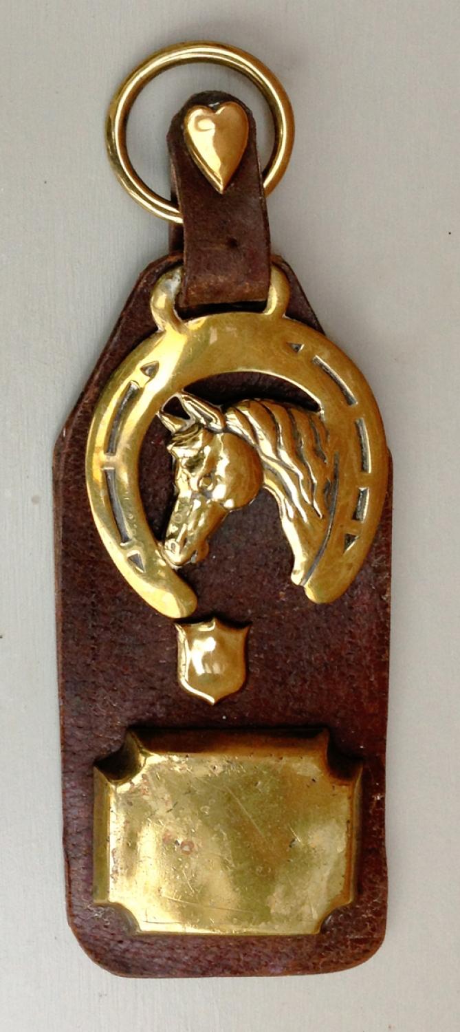 Antique Horse Brass on original leather