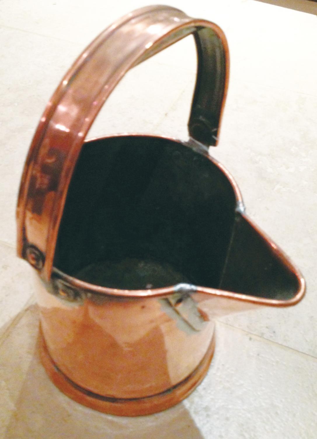 Copper Jug with folding handle