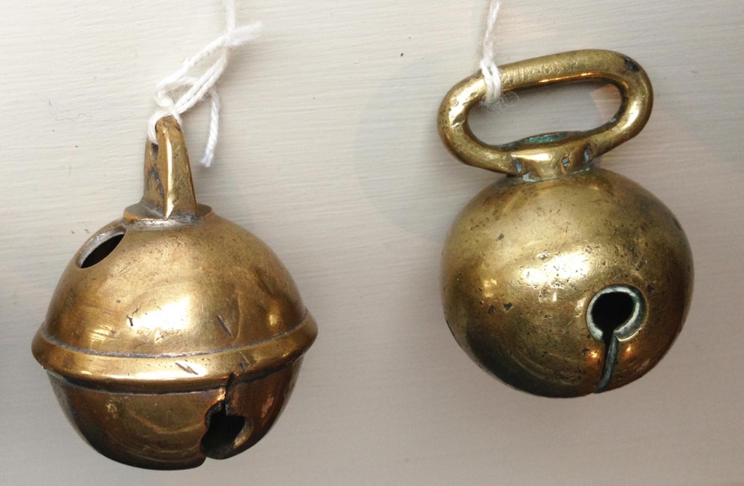 19th Cent Brass Horse Crotal Bells