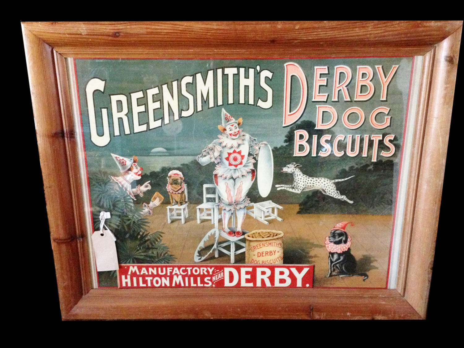 Greensmith's Dog Biscuits Show Card