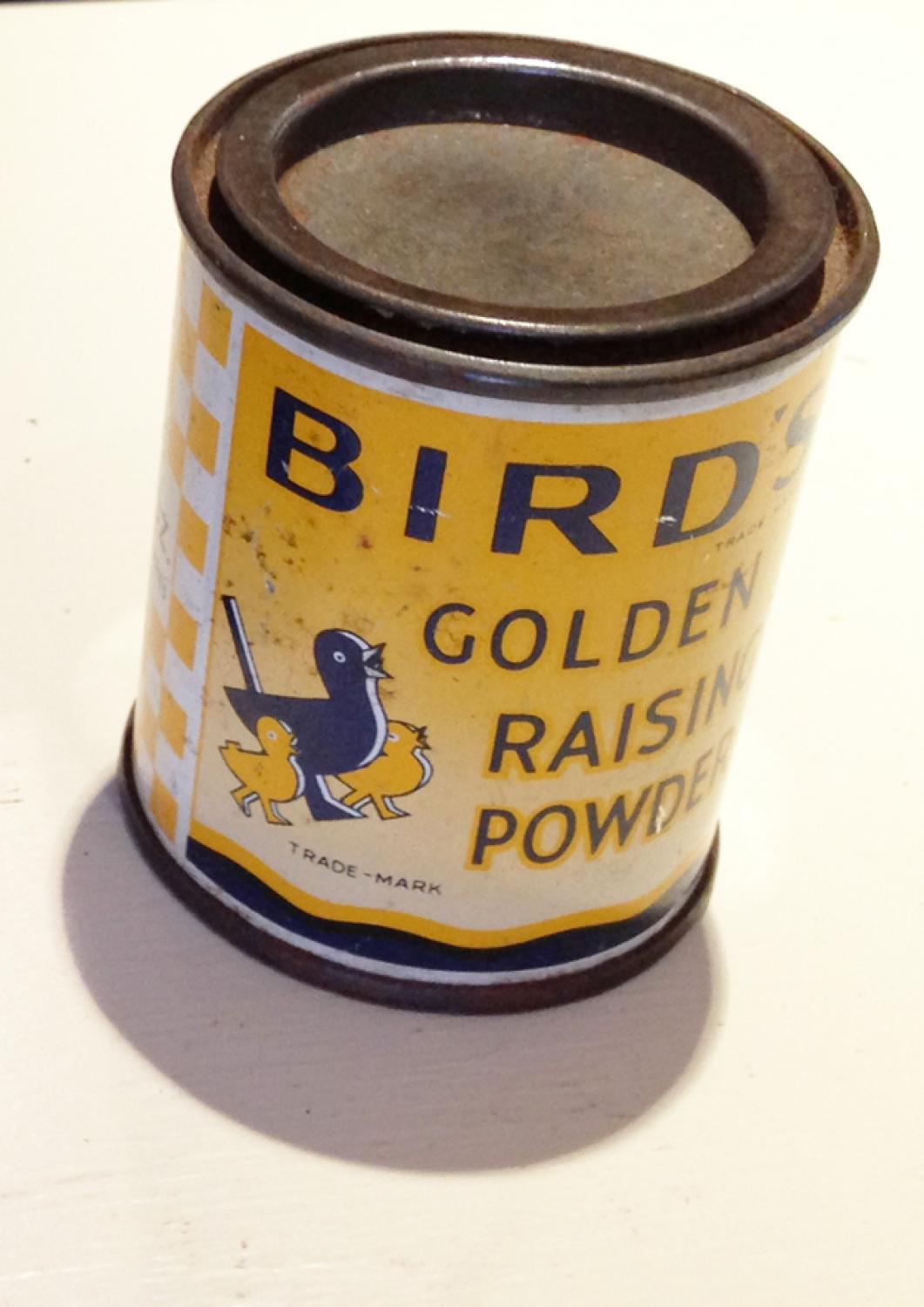Vintage Bird's Raising Poweder Tin