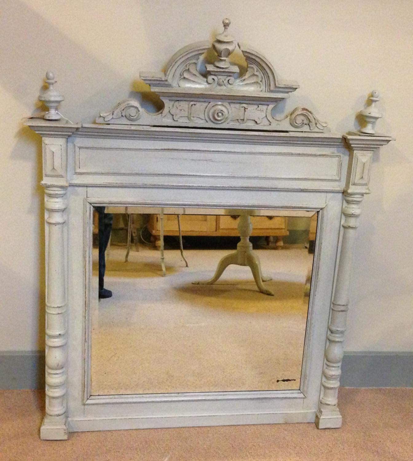 Antique French Painted Mirror