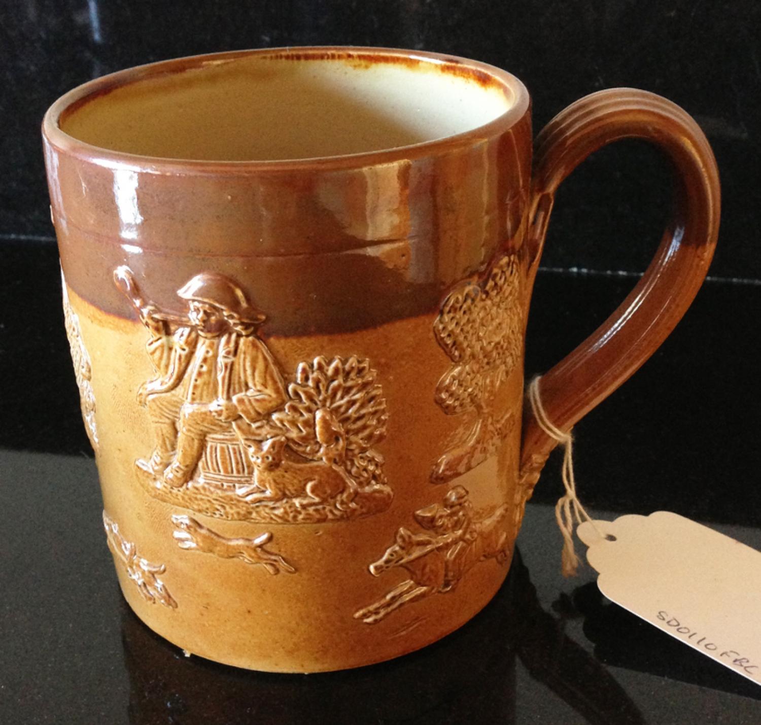 Victorian 1 Pint Doulton Lambeth Havest Mug