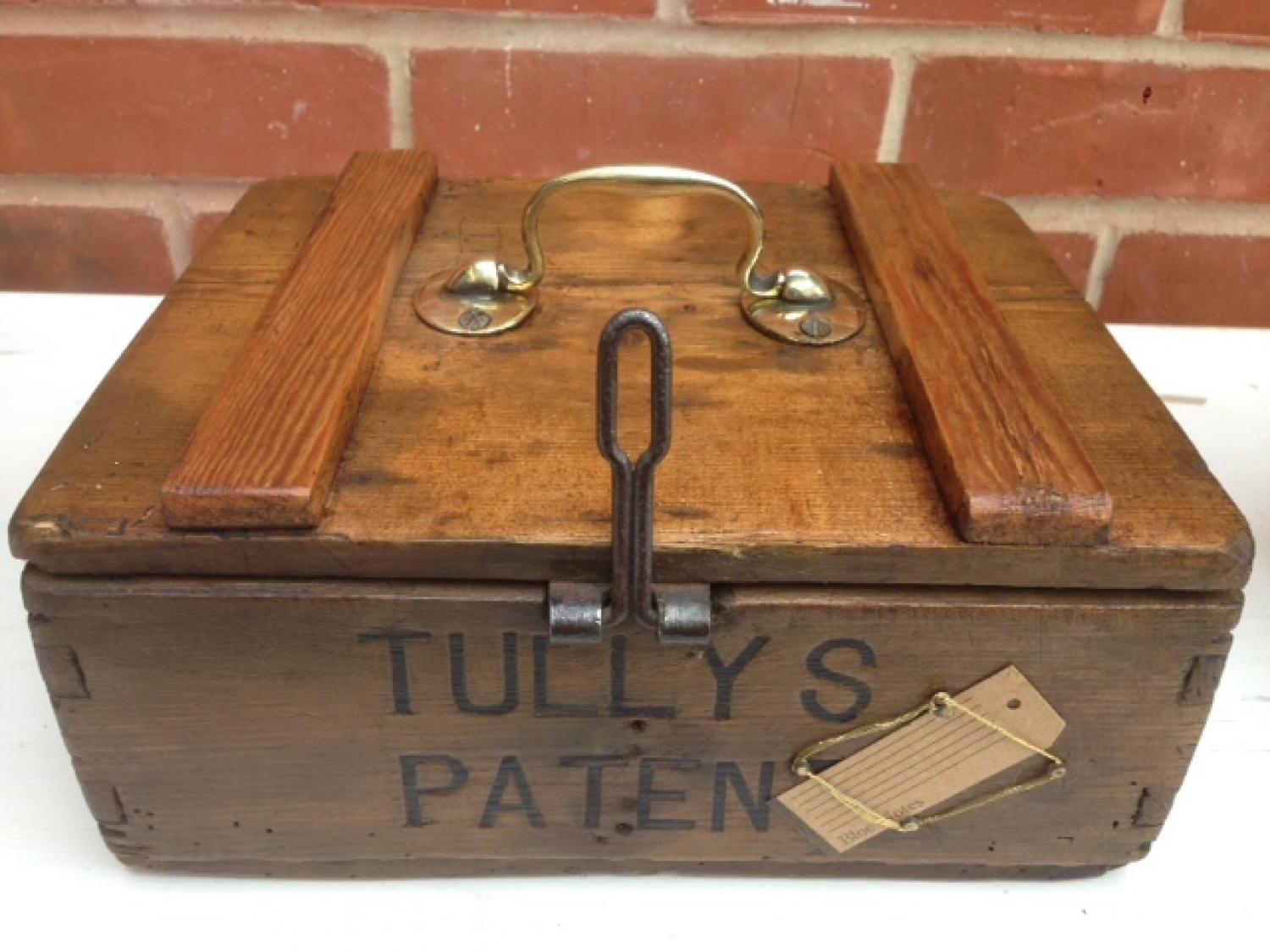 Antique Egg Box Tulleys Patent