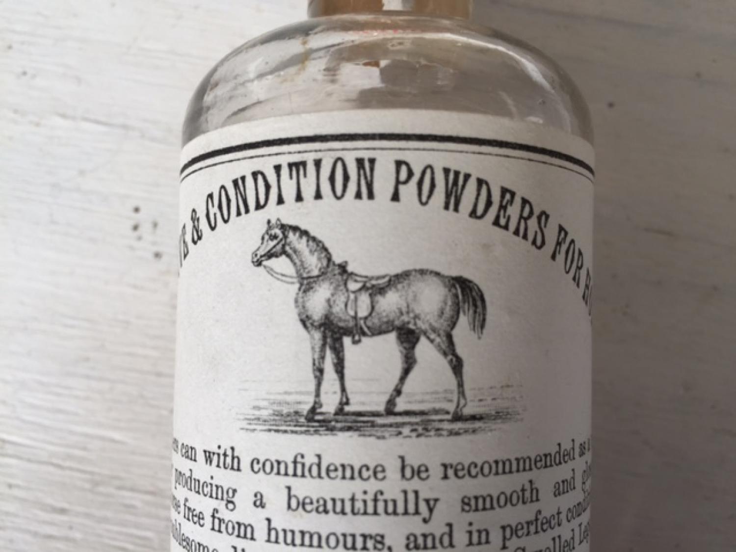 Vetinary Horse Medicine Bottle