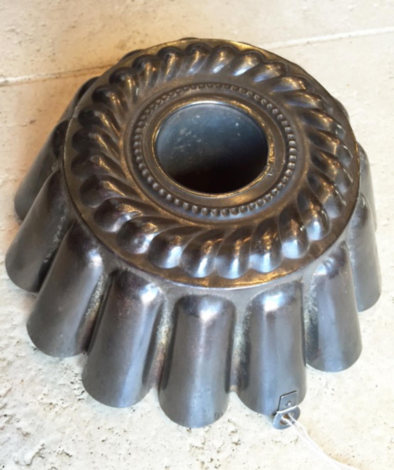 Large Early Tin Jelly Mould