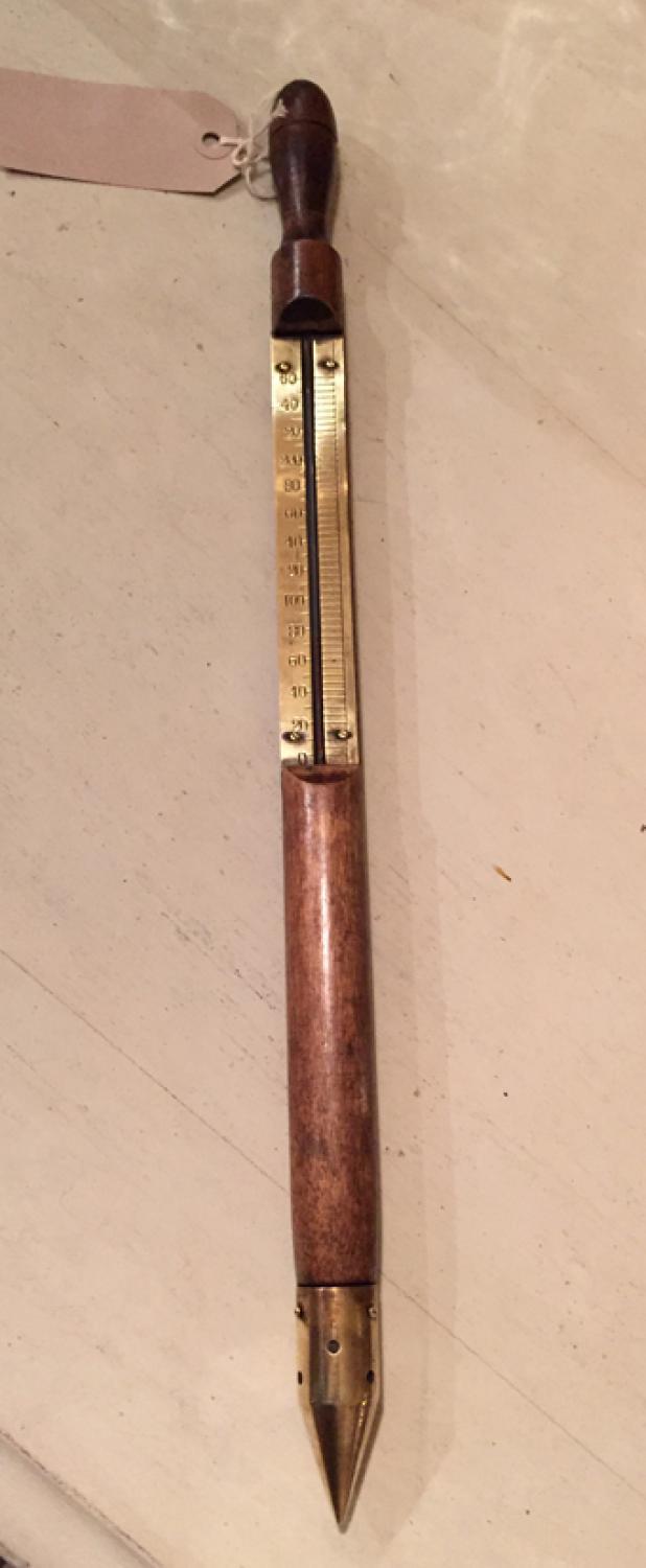 Edwardian Gardener's Hotbed Thermometer