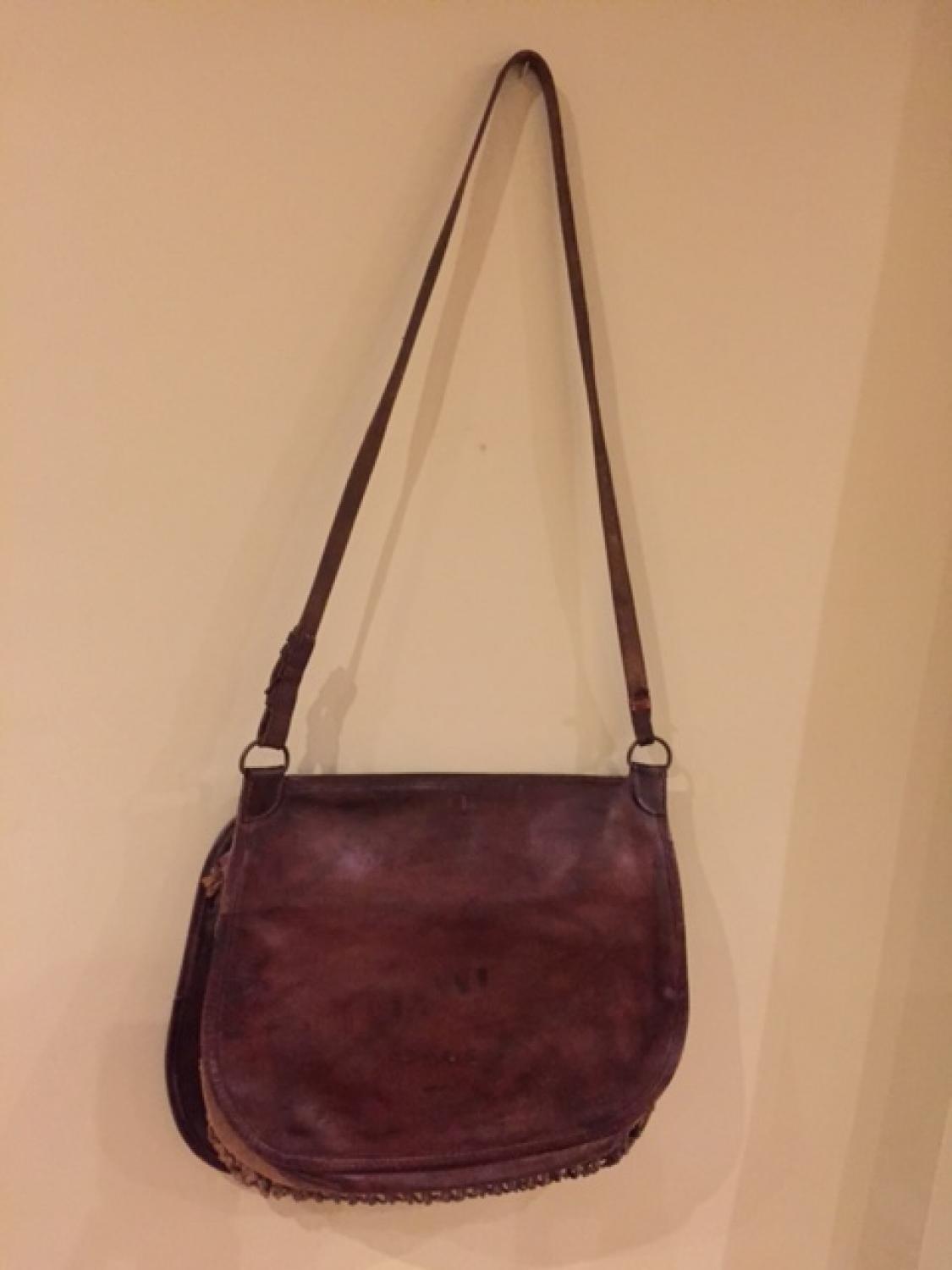 Antique Leather Hunting Game Bag