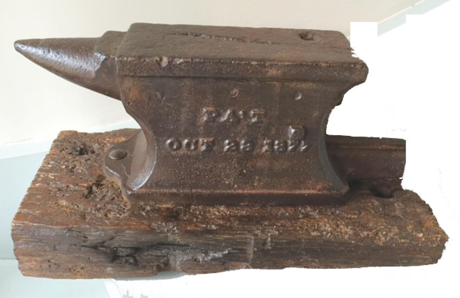 Tinsmith's Anvil Dated 1877