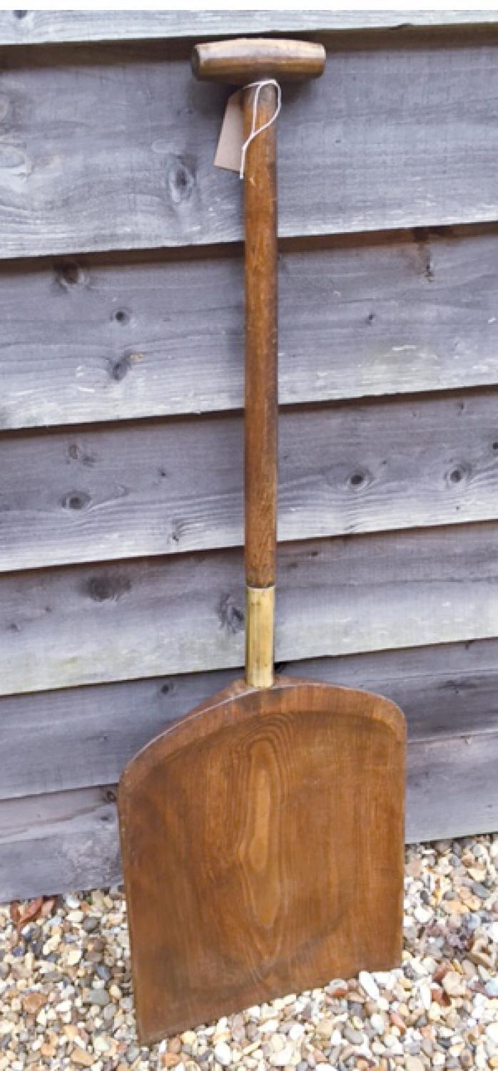 Antique Elm Malt Shovel