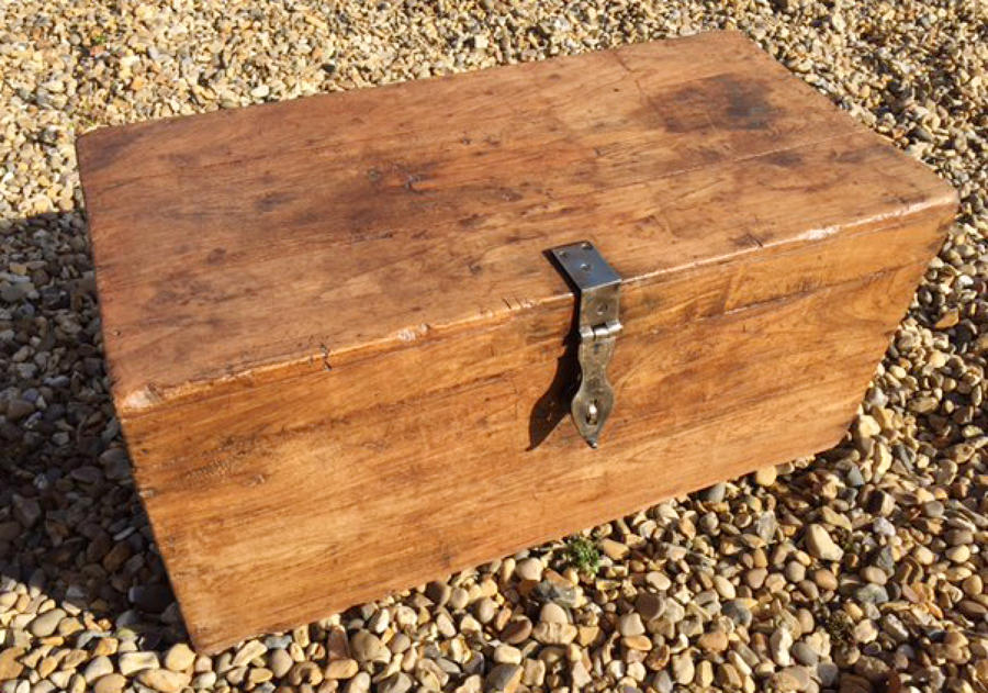 19th Cent Box with brass clasp