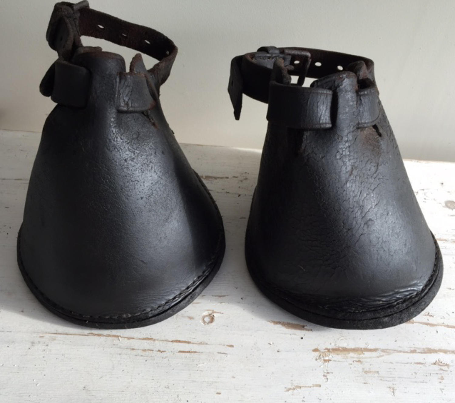 Pair Victorian Horse Lawn Boots