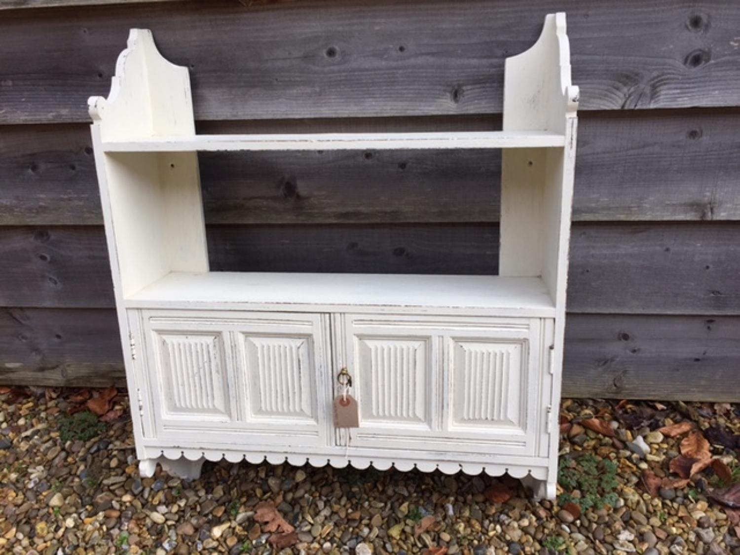 Painted Wall Shelf Cabinet