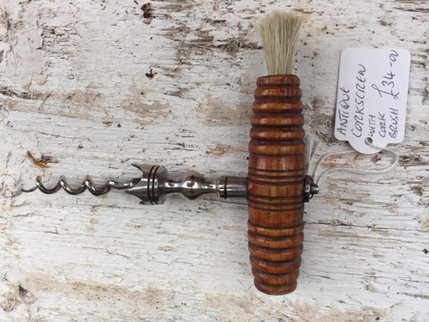 Antique Light Oak Corkscrew