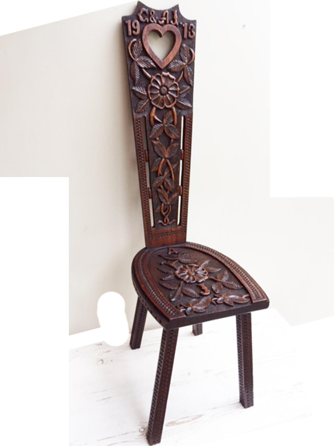 Superb Welsh Marriage Chair