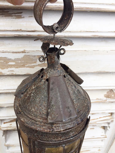 Superb 19th Cent Shepherd's English Horn Lantern