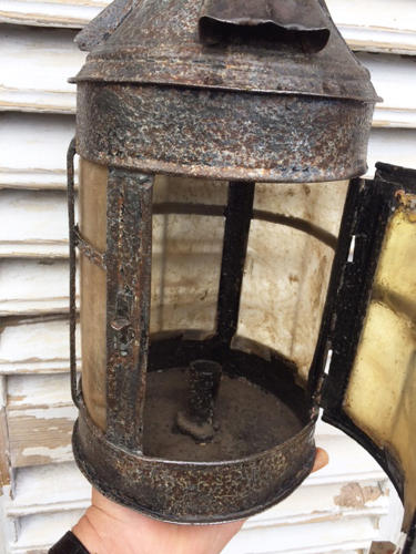 Superb 19th Cent Shepherd's English Horn Lantern