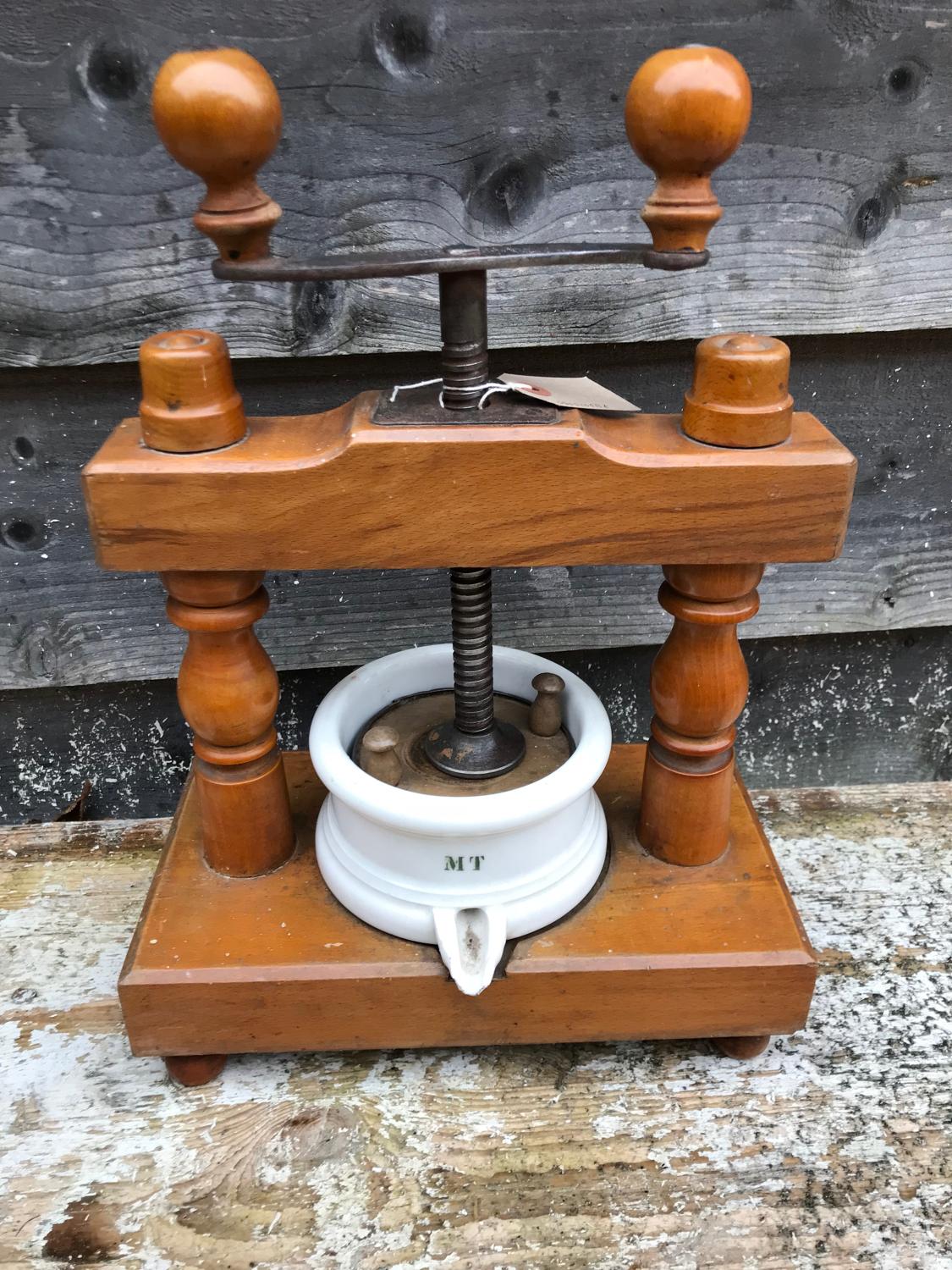 Antique Small Cheese Press