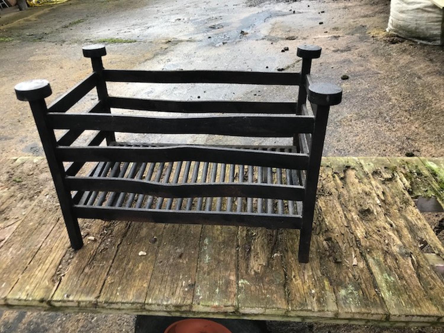 Large Antique Wrought Iron Inglenook Fire Grate