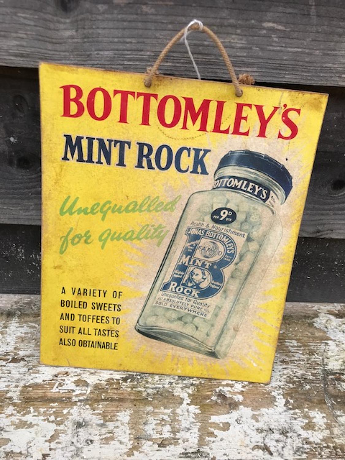 Bottomleys' Mint Rock Showcard