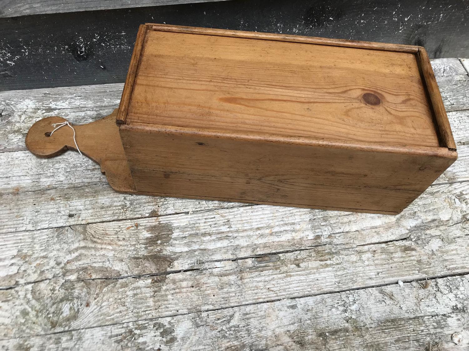 Antique Pine Candle Box