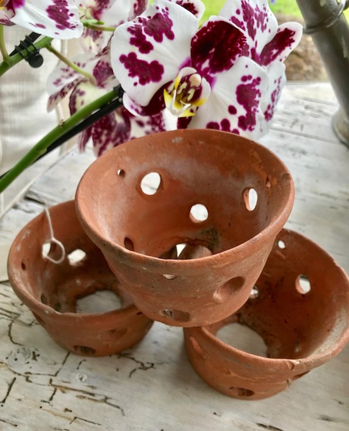 Antique Orchid Pots