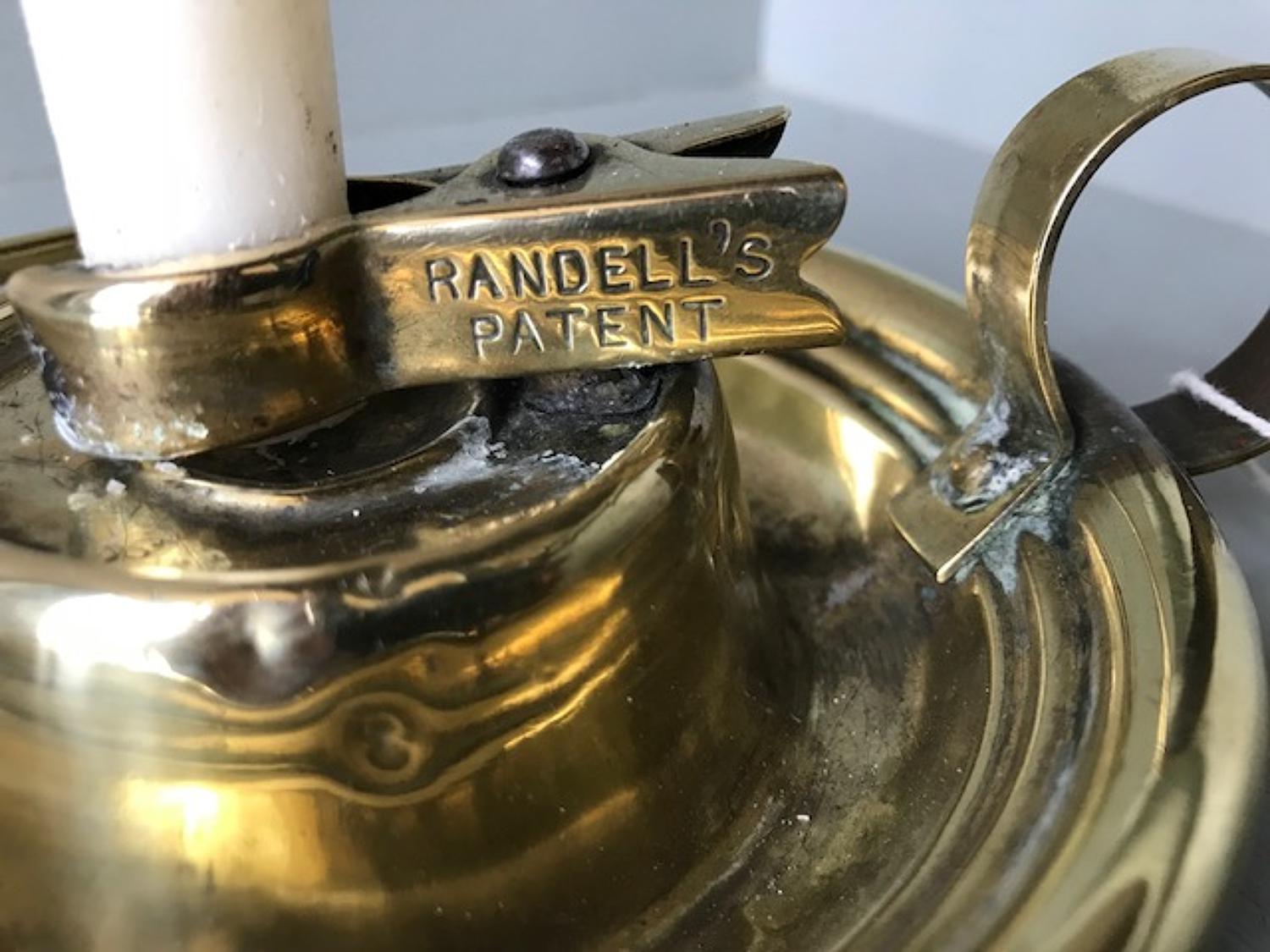 Antique Brass Pliar Grip Candlestick