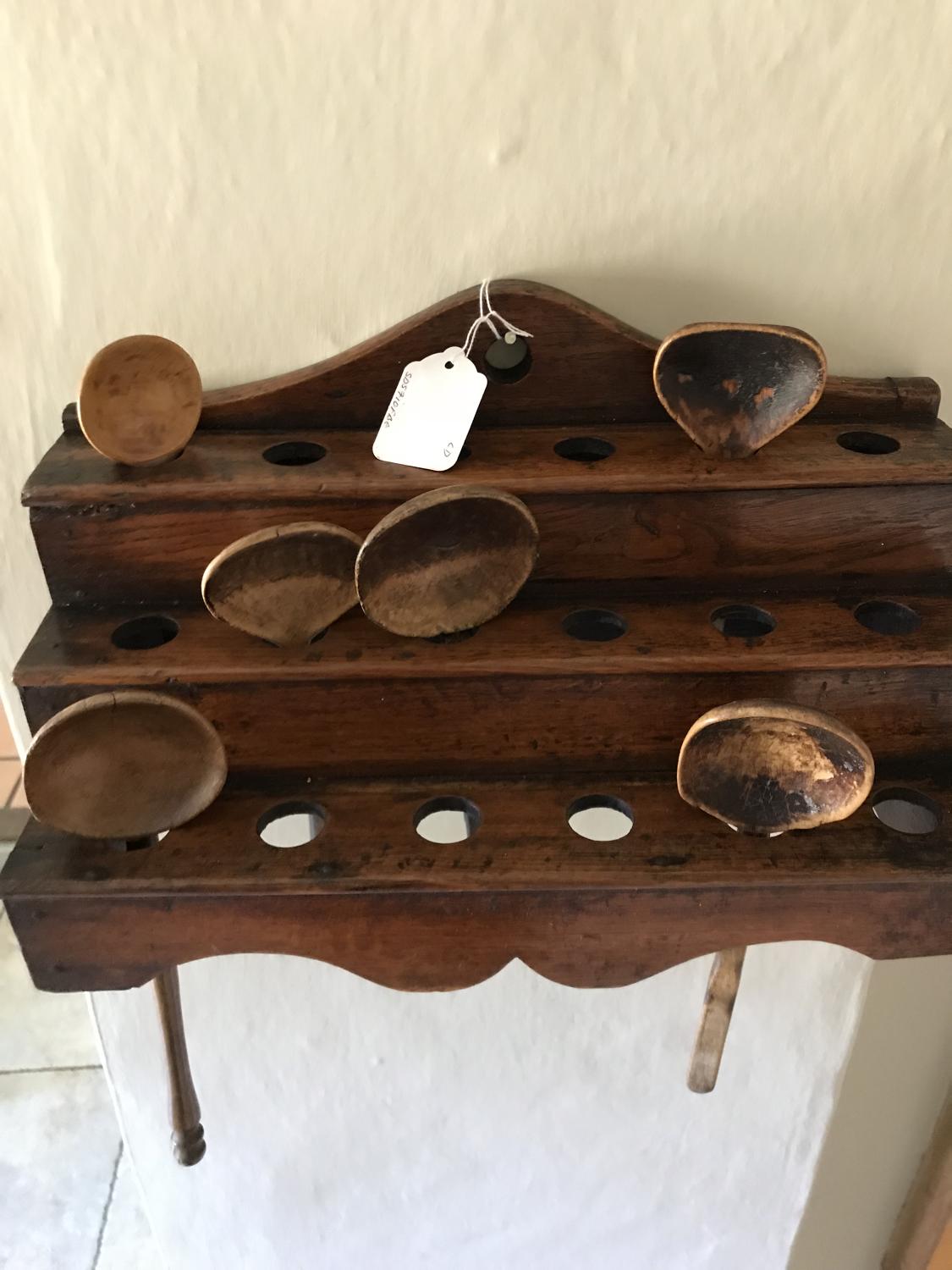 19th Cent Welsh Spoon Rack