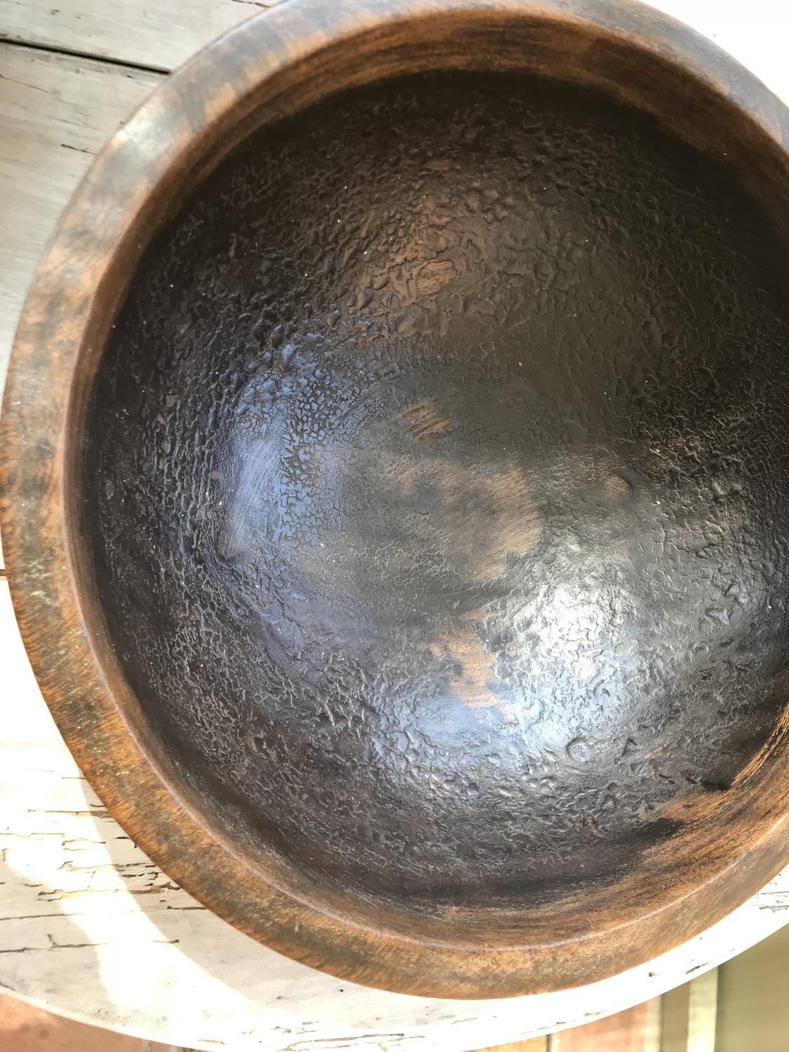 Antique Dairy Bowl with good inner Patination