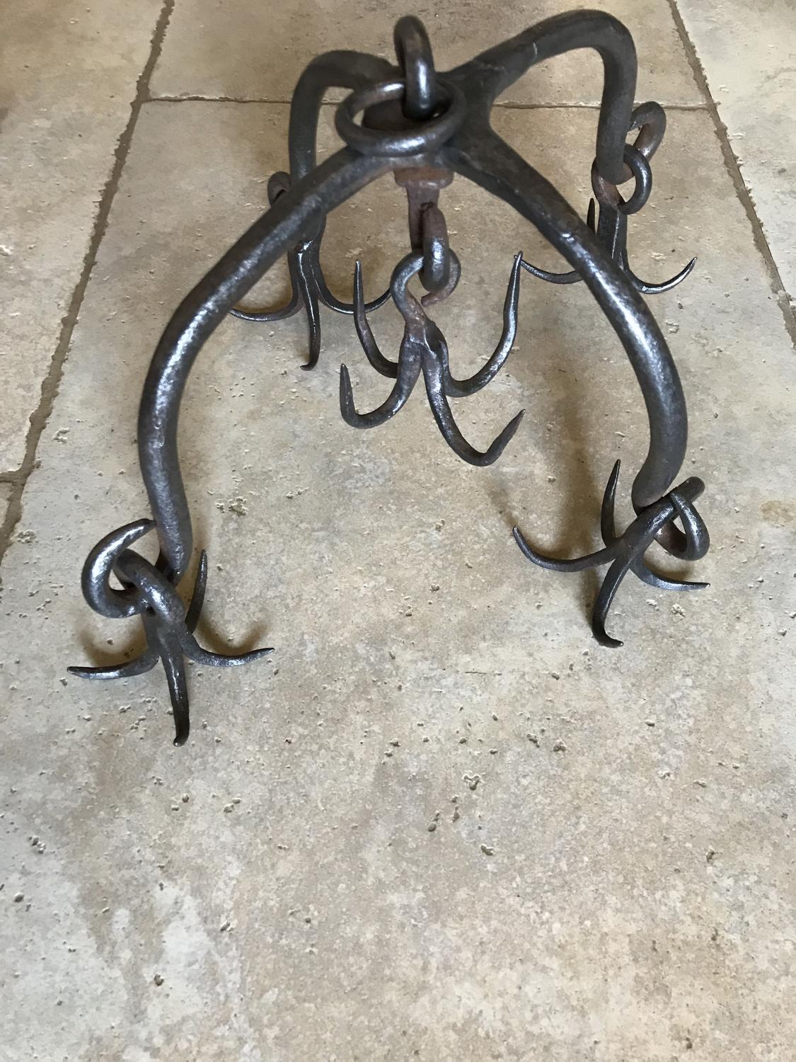 19th Cent Curved Cross Game Hanger