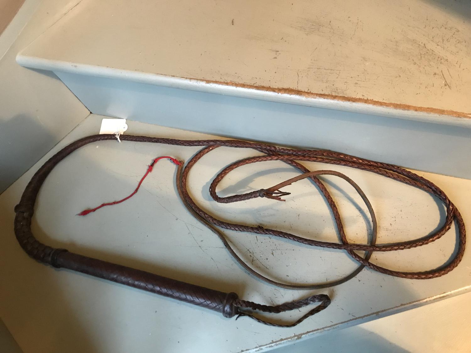 Antique Cow Drover's Whip