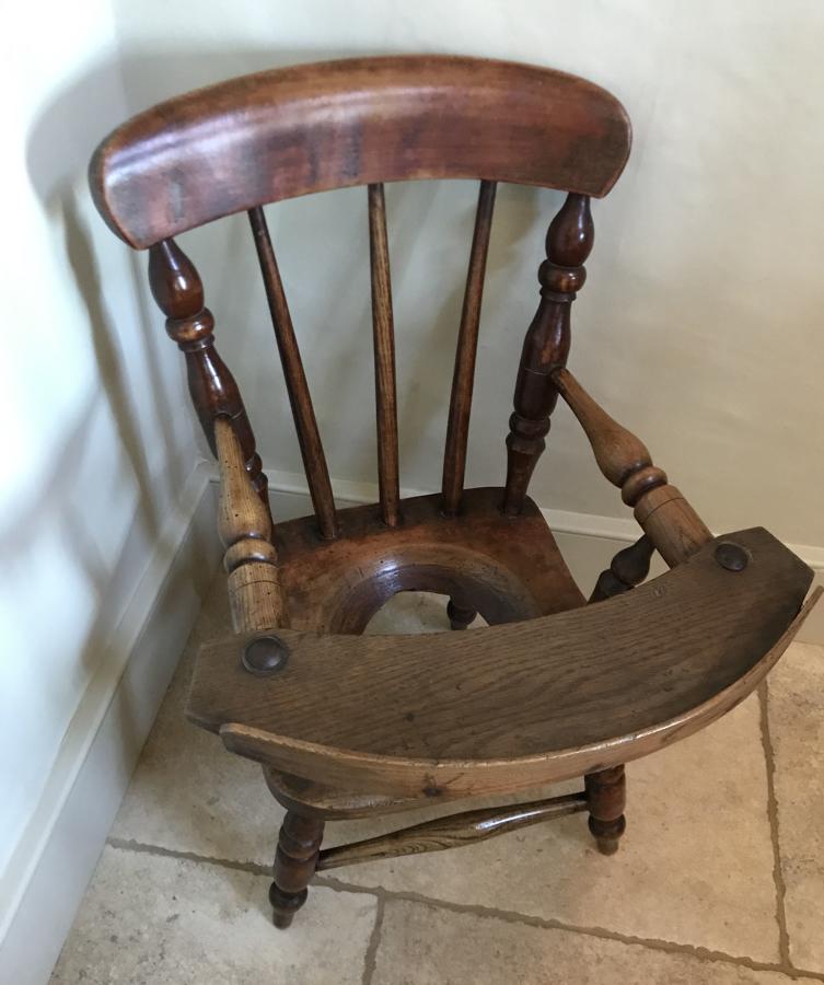 Victorian Child's Tray Chair