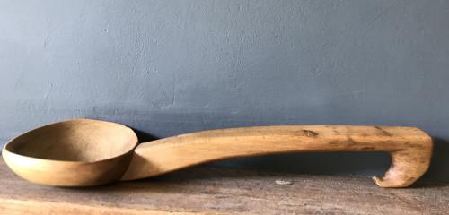 Antique Welsh Cawl Serving Ladle