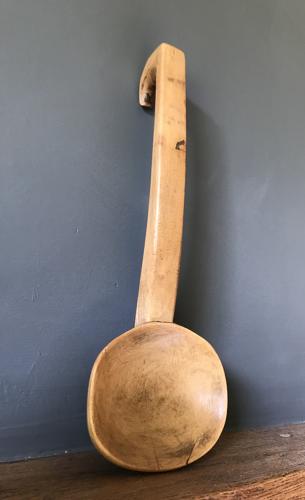 Antique Welsh Cawl Serving Ladle