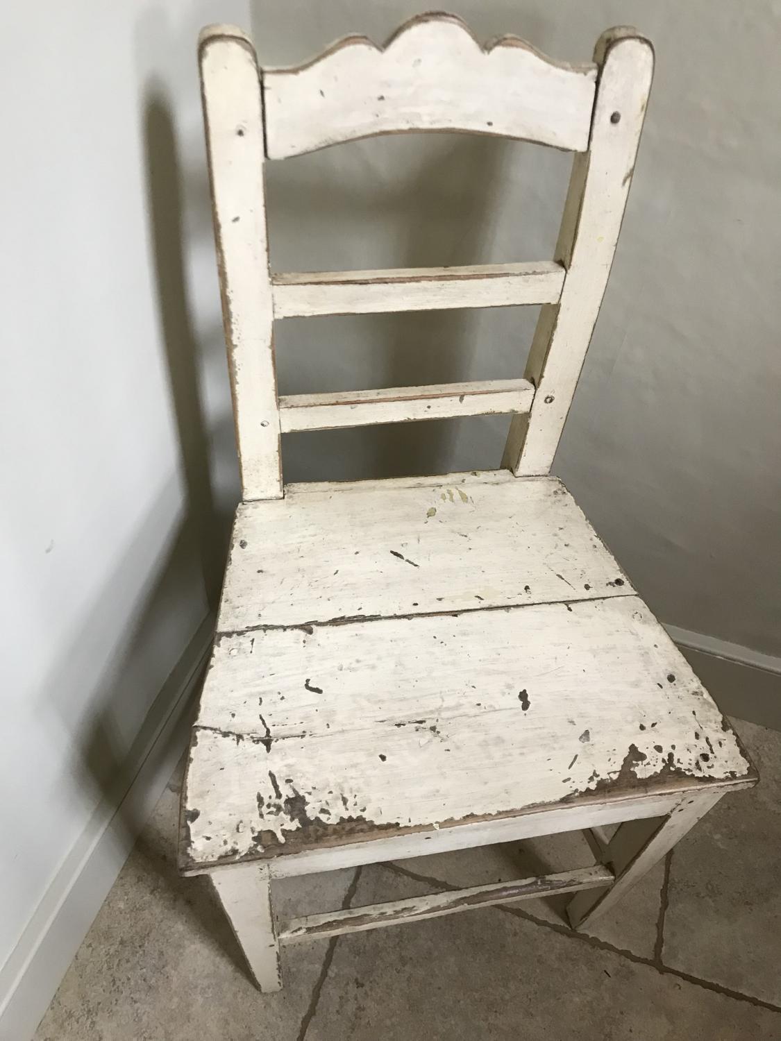 Antique Country Plank Chair