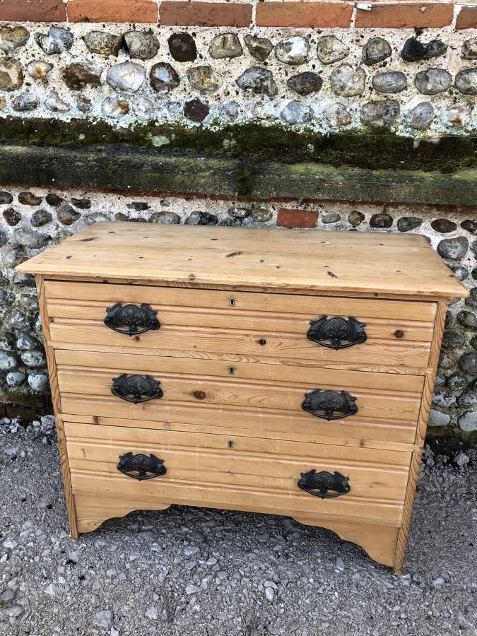 Antique Small size Pine Chest of Drawers