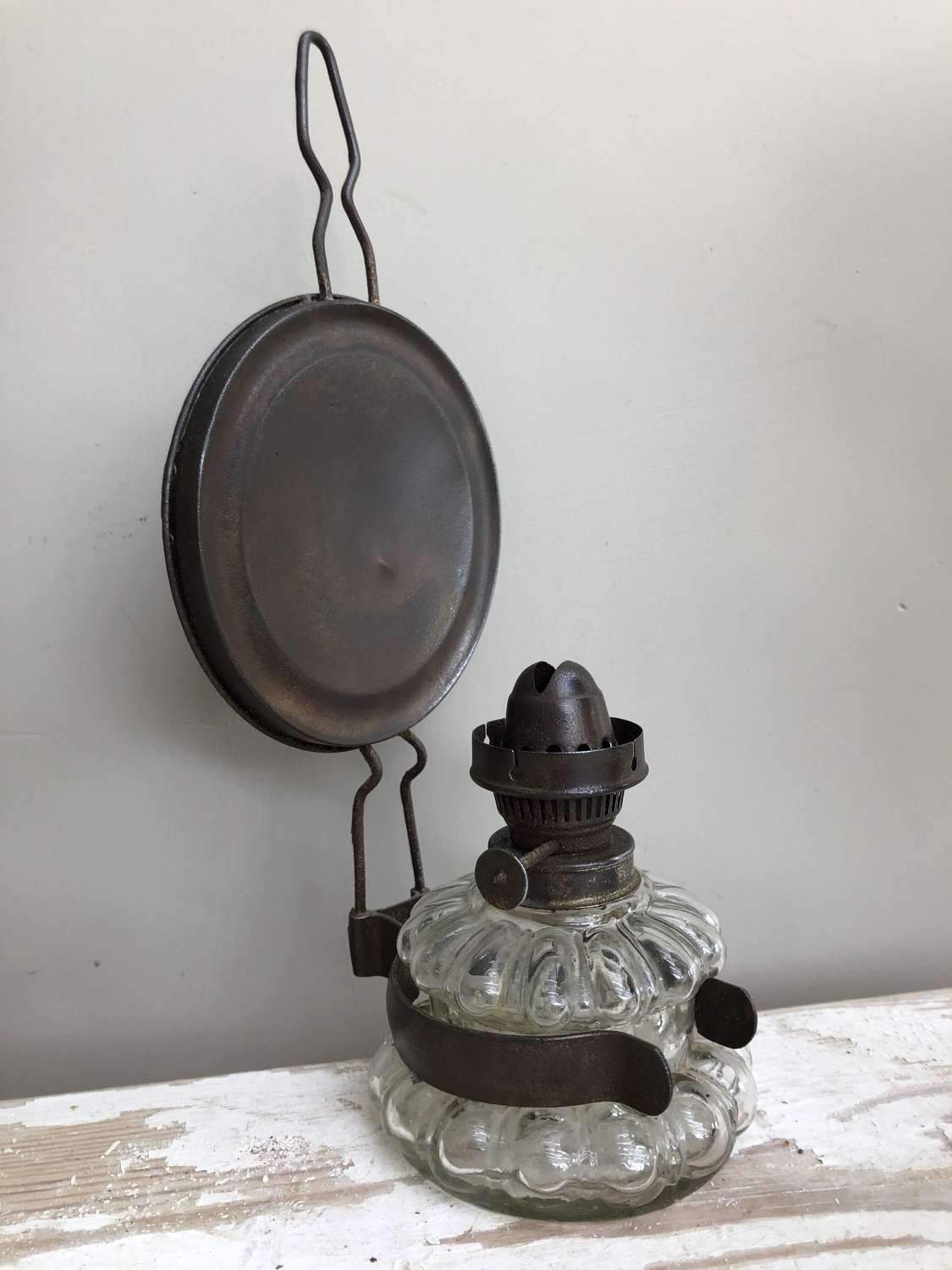 Antique Wall Oil Lamp