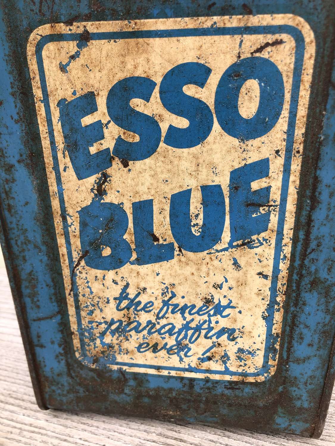 Vintage Esso Blue Oil Can