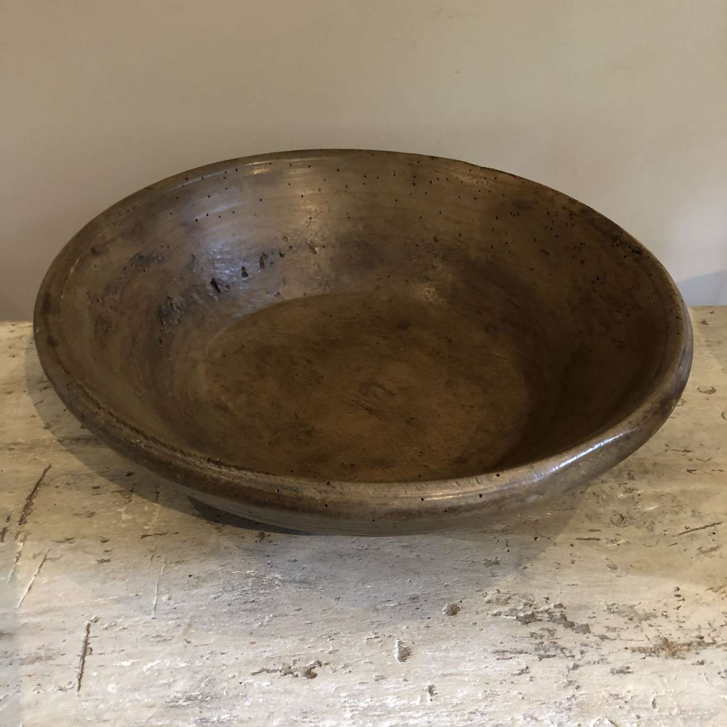 19th Cent Sycamore Dairy Bowl