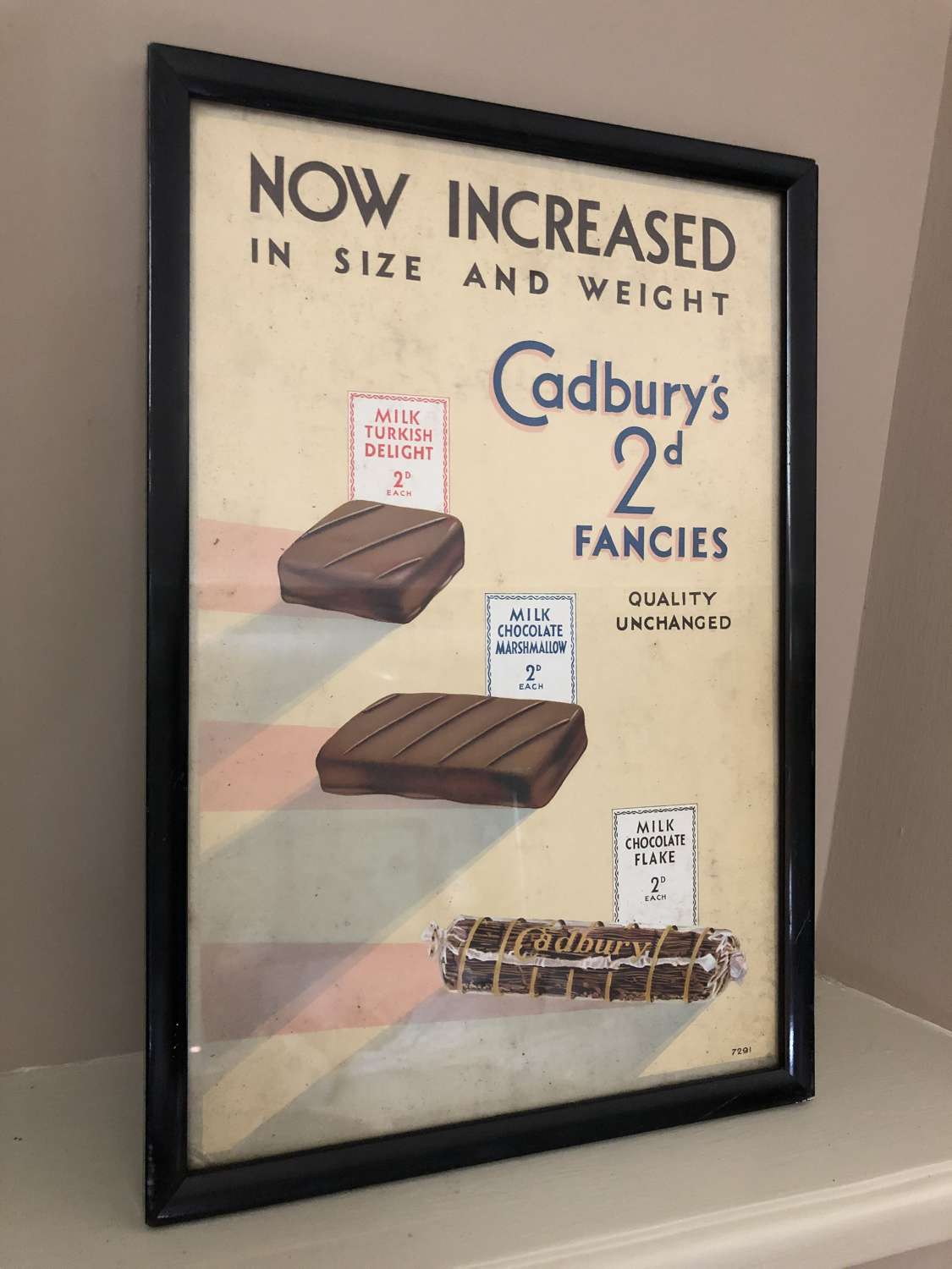 Framed Cadbury's Chocolate Advert