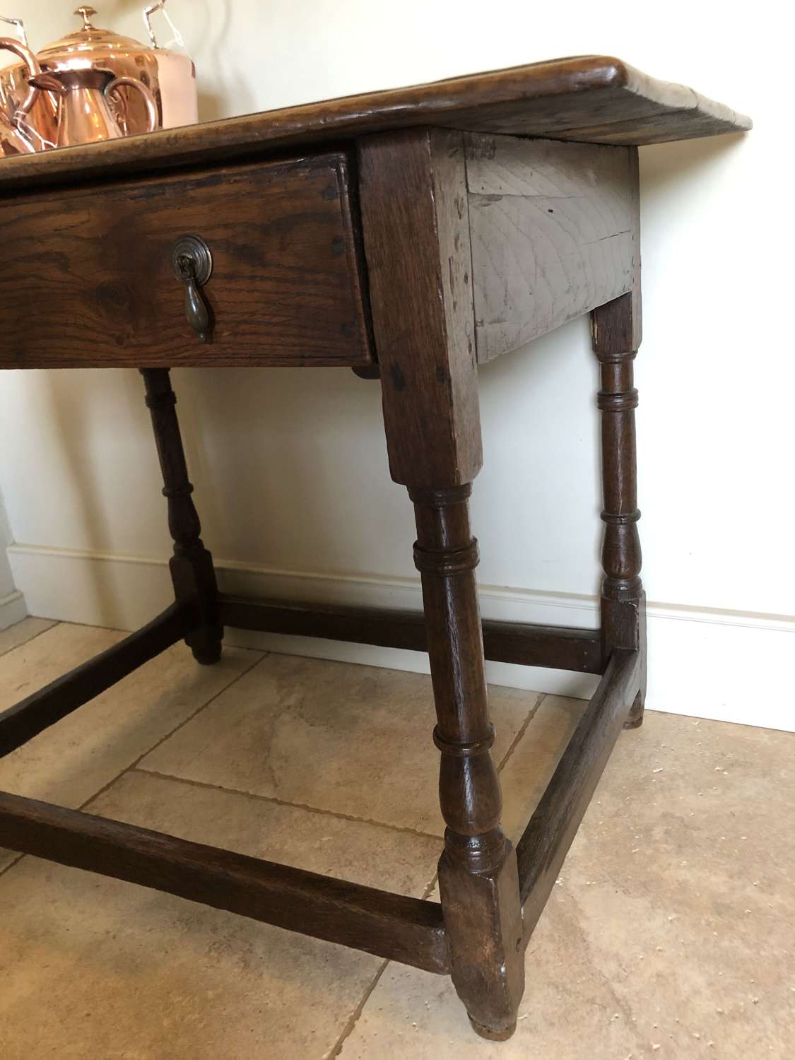 Georgian Oak/Elm side table