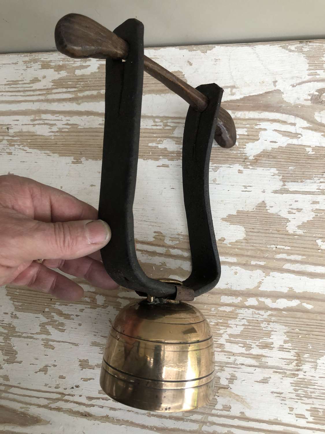 Rare English Sheep Cup Bell on Yoke