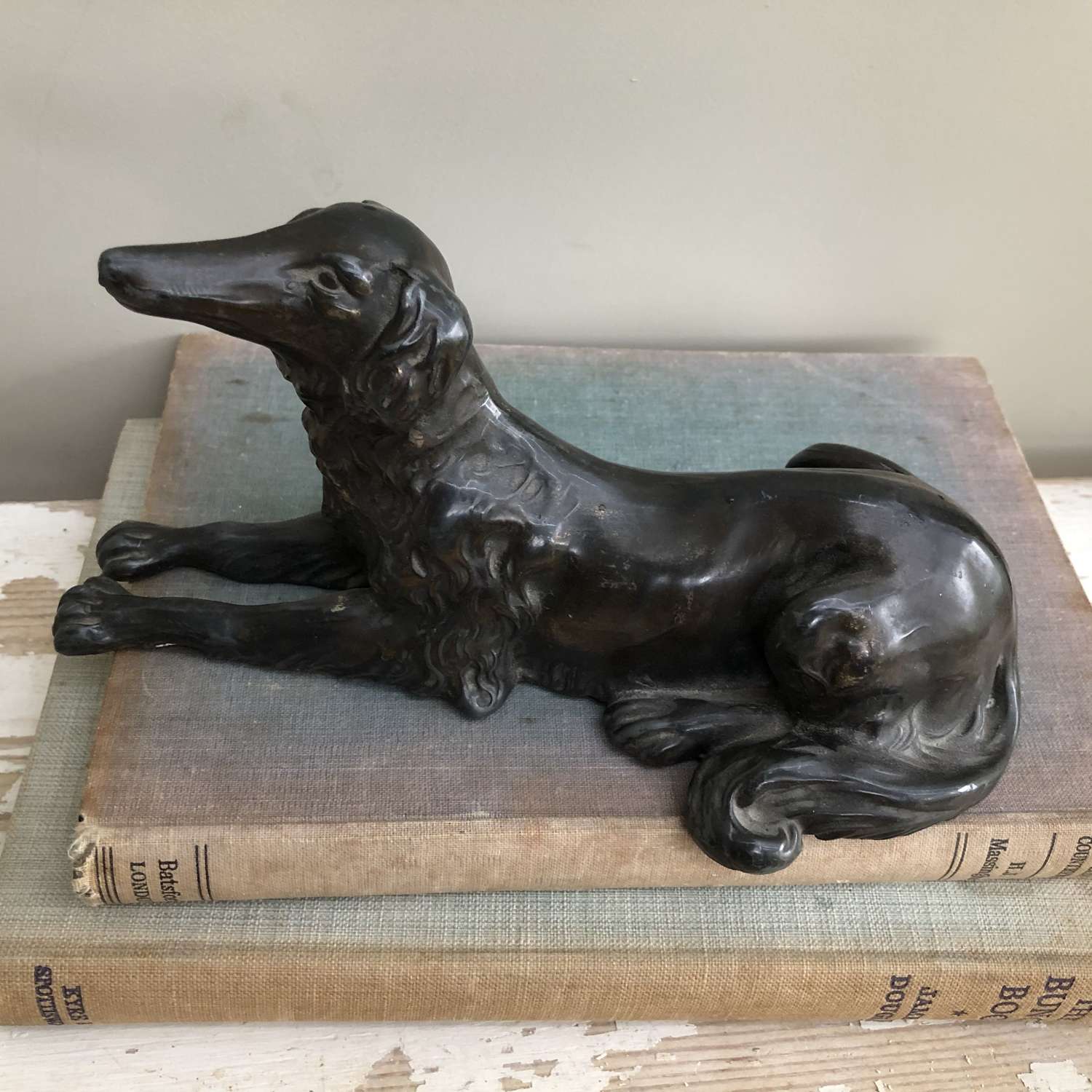 French Figurine of a Saluki Dog
