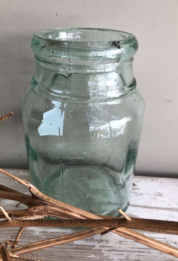 Green glass Jar vase