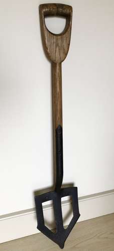 Rare Pointed Clay Spade