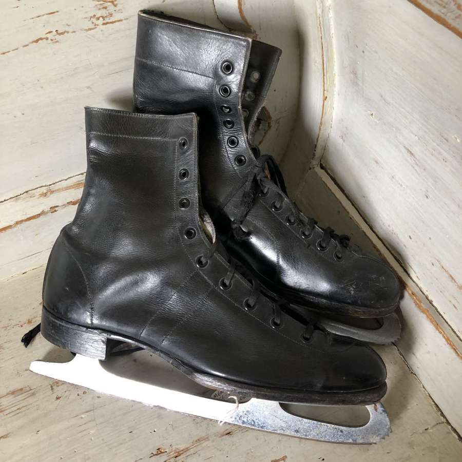 Vintage Ice Skating Boots