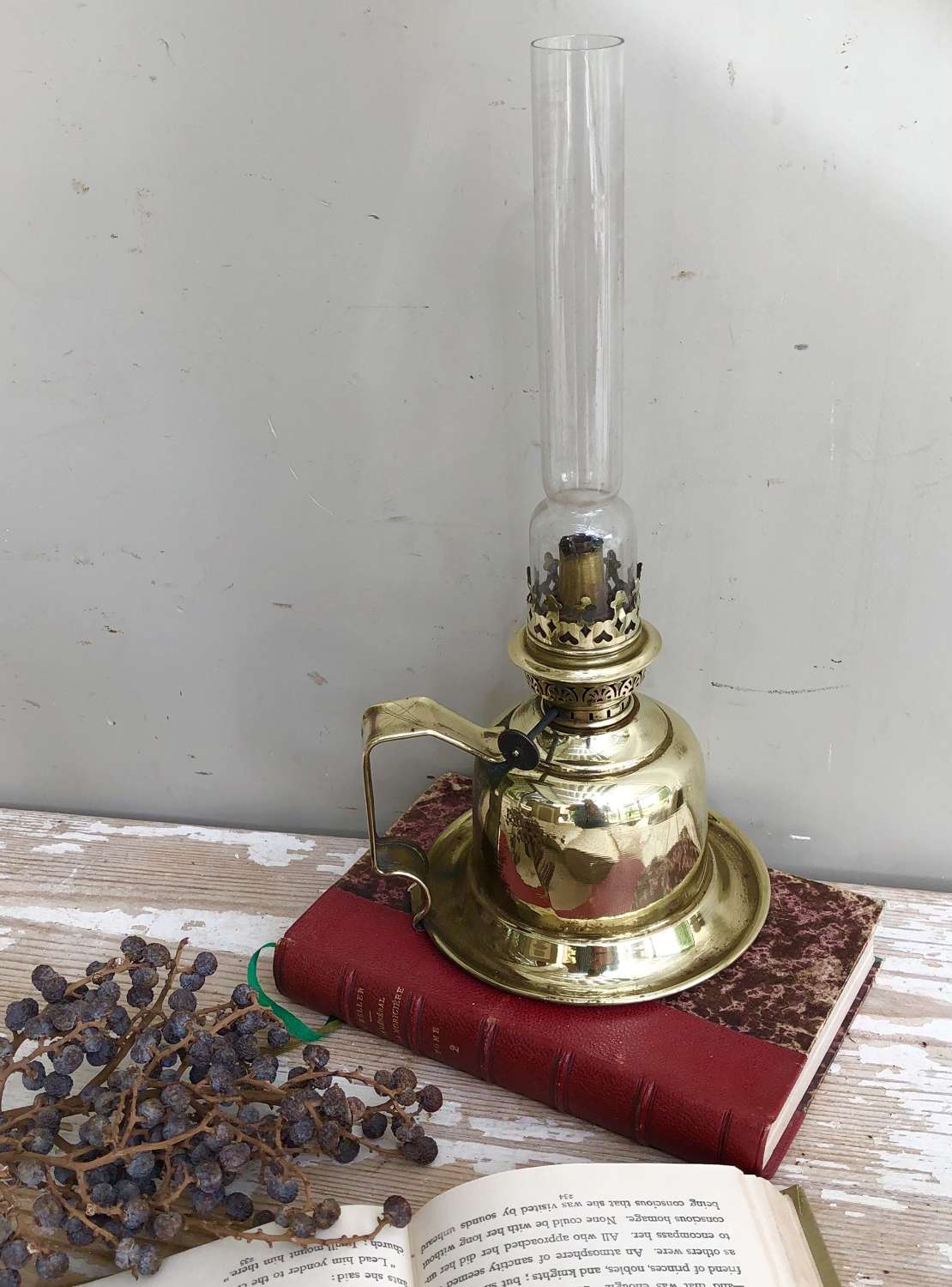 Small Brass Chamber Lamp