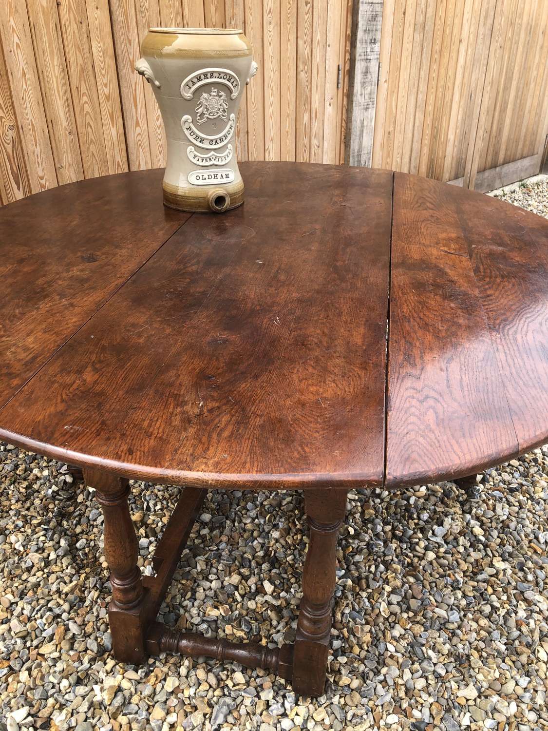 Large 19th Cent Country Oak Table