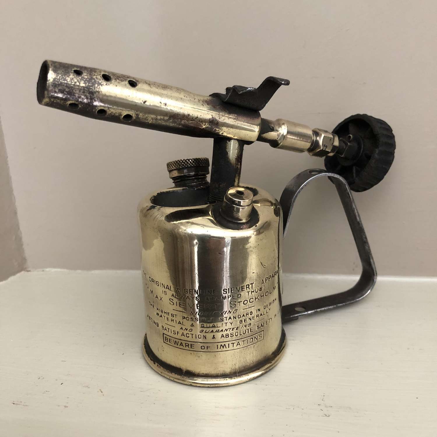 Very Small Brass Blow Lamp