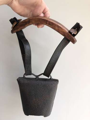 19th Cent English Sheep Clucket Bell on Yoke